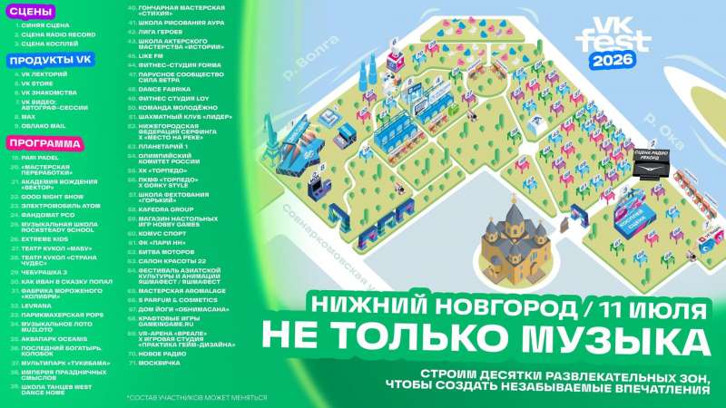 Гид по VK Fest в Нижнем Новгороде